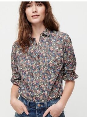 J.Crew Floral Perfect Shirt
